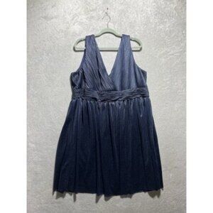 Ever Pretty Womens Plus 9X 3X Wedding Prom Formal Cocktail Blue Sleeveless Dress